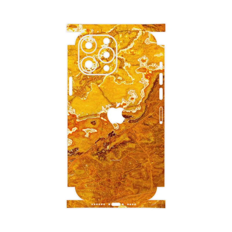 برچسب پوششی ماهوت مدل Gold Marble-FullSkin مناسب برای گوشی موبایل اپل iPhone 13 Pro Max