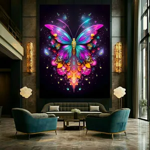 پوستر طرح پروانه مدل رنگارنگ کد FP105578