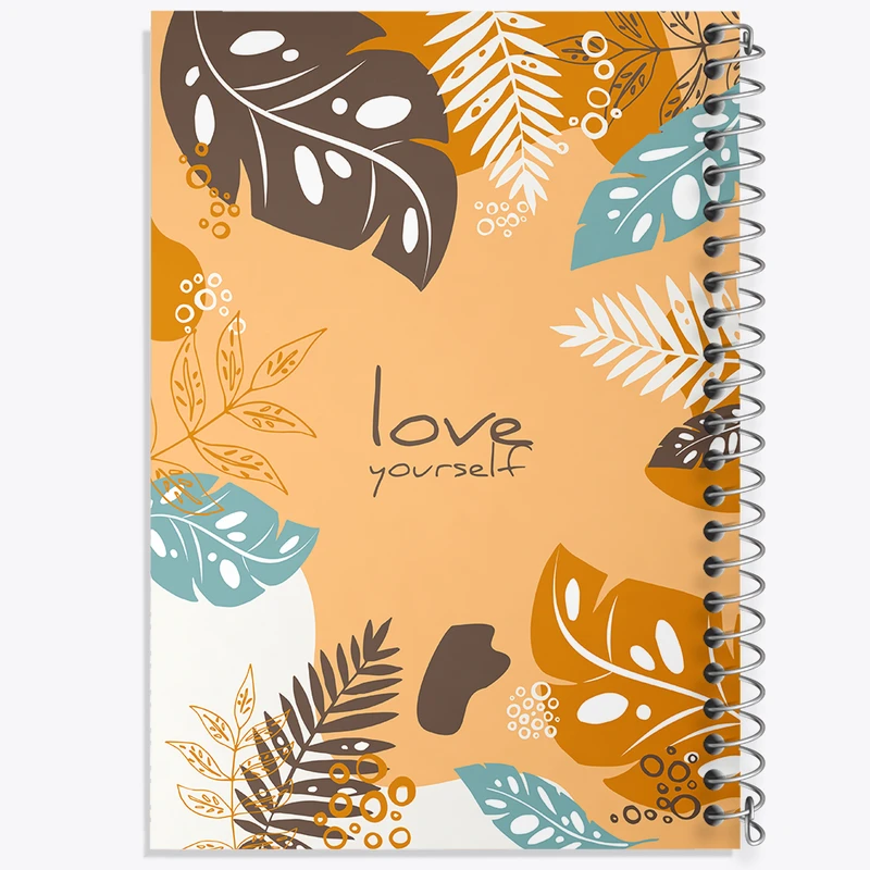 دفتر ژورنال نویسی 50 برگ خندالو مدل نقطه ای طرح Love Yourself کد N1294