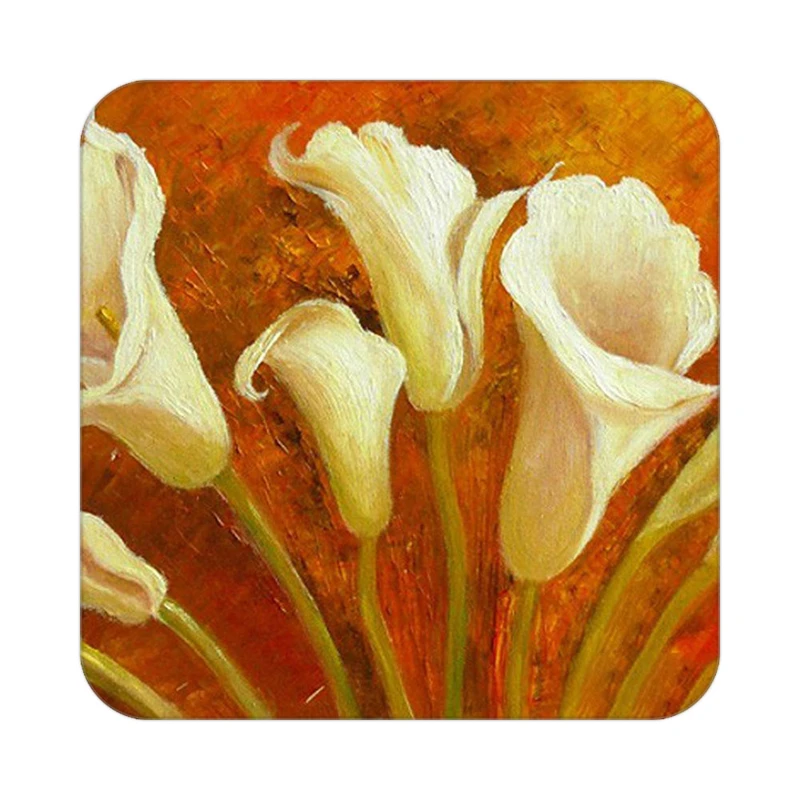 زیر لیوانی کاکتی طرح نقاشی رنگ روغن مدل mg10382