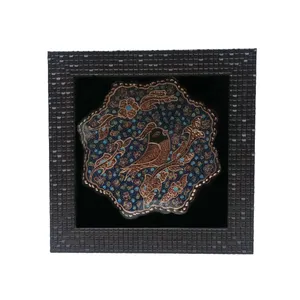 بشقاب دیوارکوب قلمکاری مسی کد TA-003