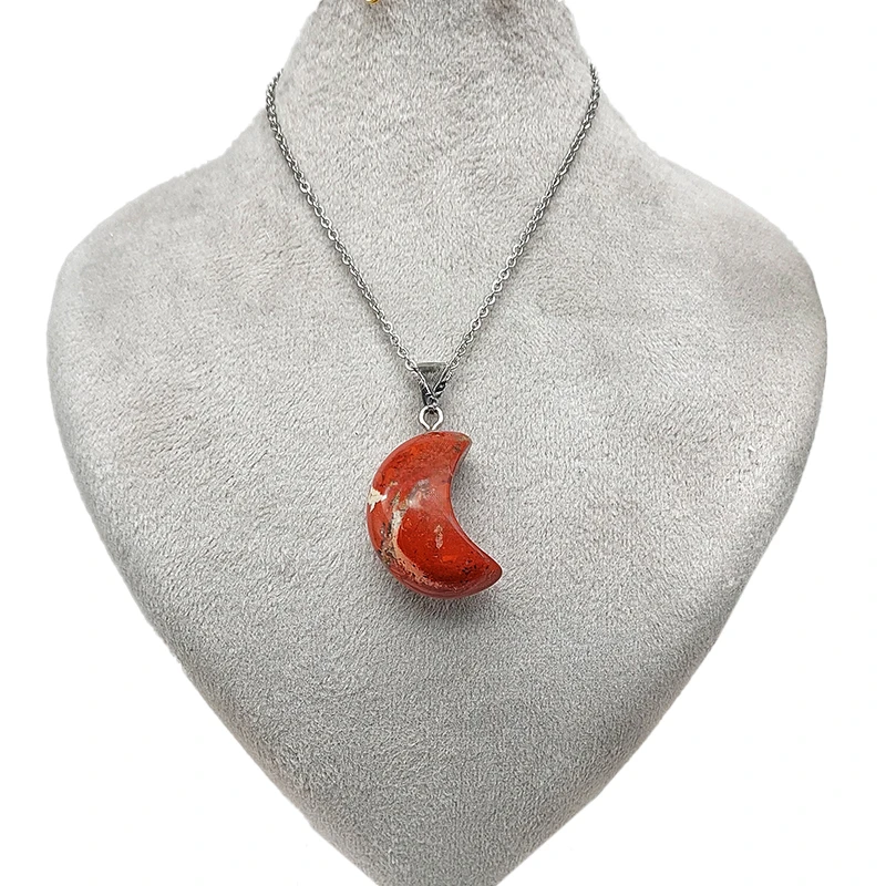 گردنبند دخترانه مدل جاسپر طرح ماه کد 12-51