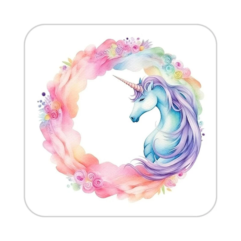 زیر لیوانی کاکتی طرح اسب تک شاخ و یونیکورن مدل mp30168