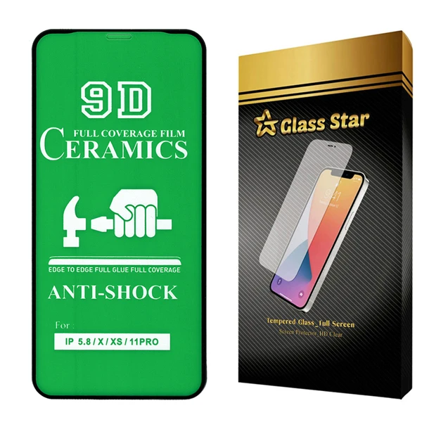 محافظ صفحه نمایش سرامیکی گلس استار مدل CRGA مناسب برای گوشی موبایل اپل iPhone XS