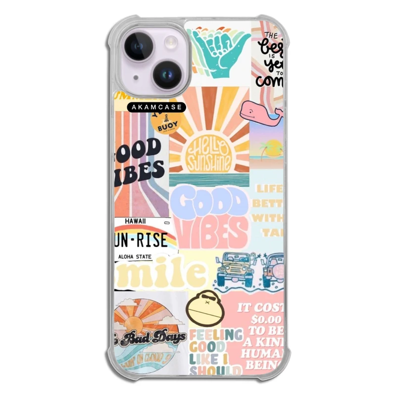 کاور آکام مدل AMCWTA14PLUS-GOOD VIBES12 مناسب برای گوشی موبایل اپل iPhone 14 Plus