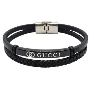 دستبند مردانه مدل چرم کد 5500