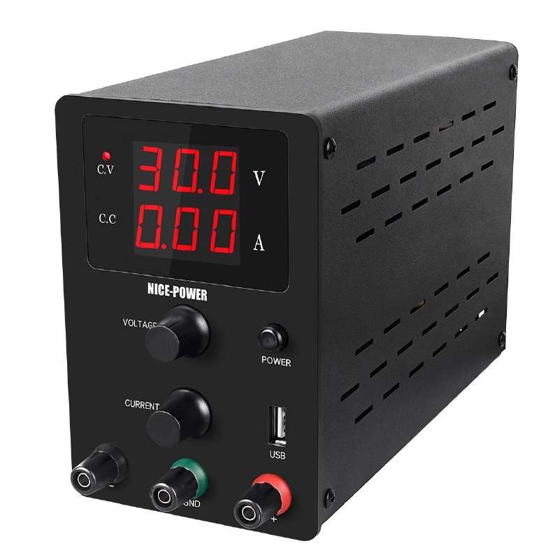 منبع تغذیه 30 ولت 10 آمپر نایس پاور مدل (BLACK) R-SPS3010 منبع تغذیه 30 ولت 10 آمپر نایس پاور مدل (BLACK) R-SPS3010