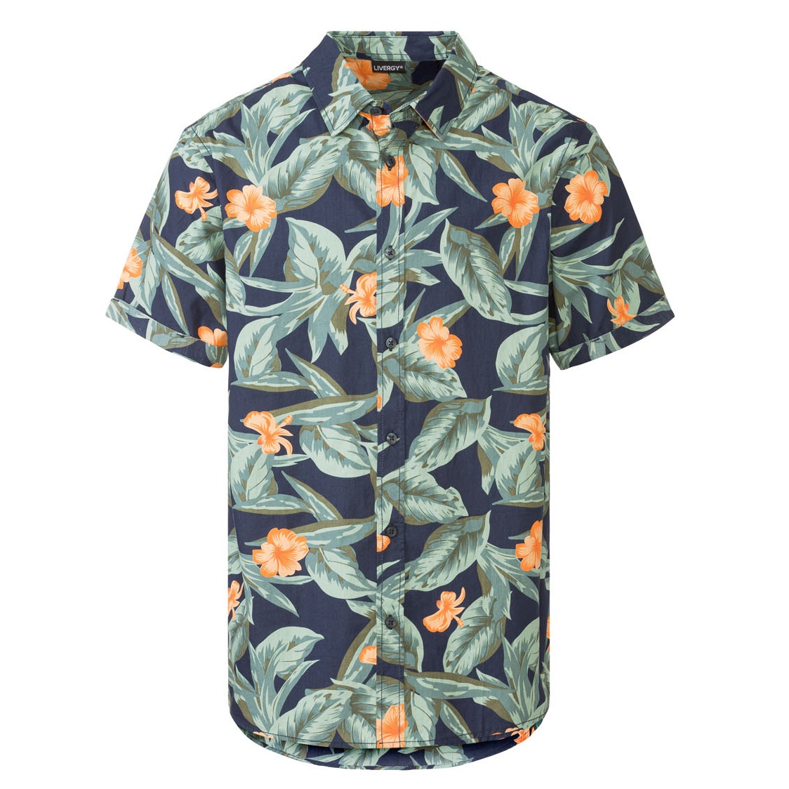 نکته خرید - قیمت روز پیراهن آستین کوتاه مردانه لیورجی مدل هاوایی کد Cuba Flower خرید