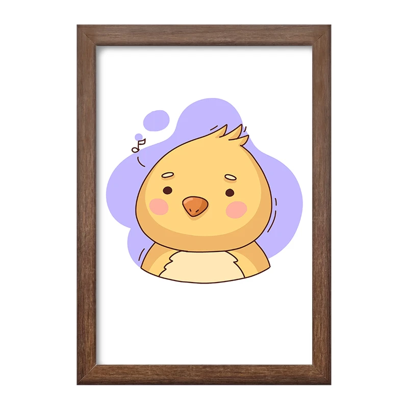 تابلو خندالو طرح جوجه حیوانات بامزه کد 37174