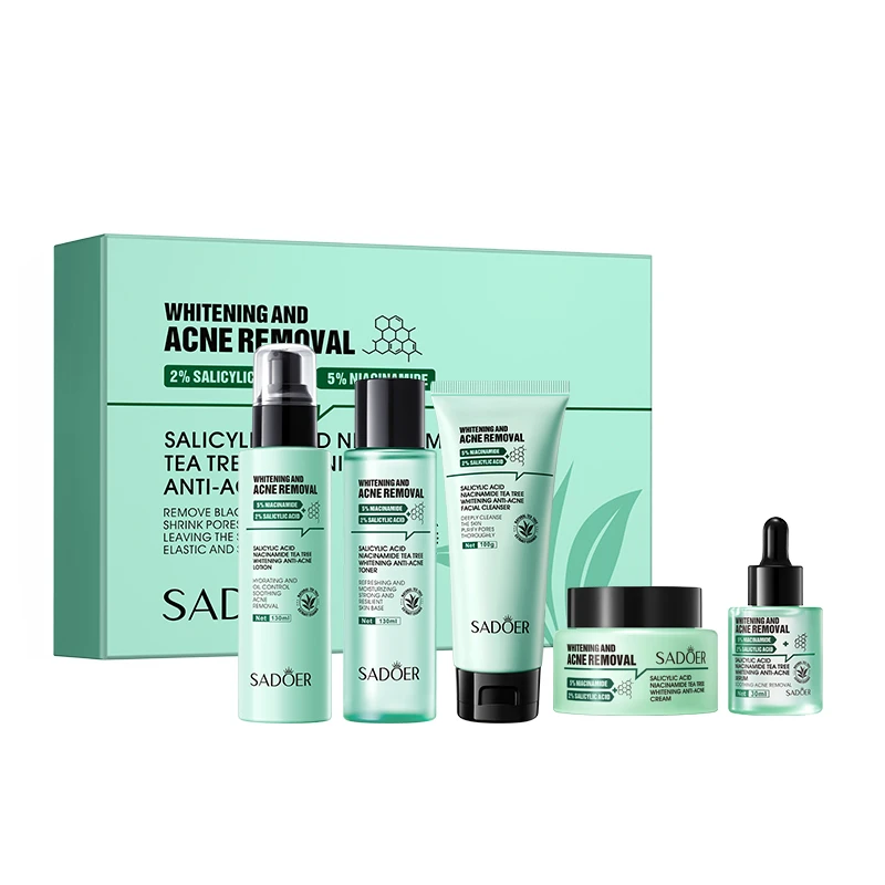 پک مراقبت پوست سادور مدل Salicylic Acid & Niacinamide بسته 5 عددی