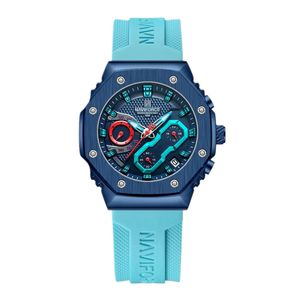 ساعت مچی عقربه ای نیوی فورس مدل سه موتوره فول تایم