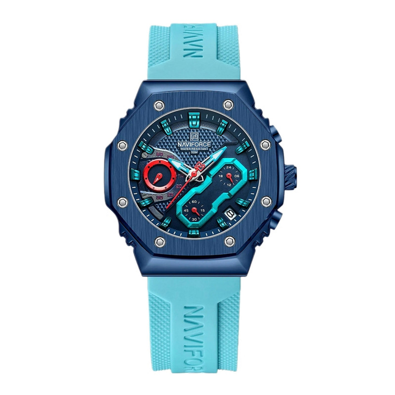 ساعت مچی عقربه ای نیوی فورس مدل سه موتوره فول تایم