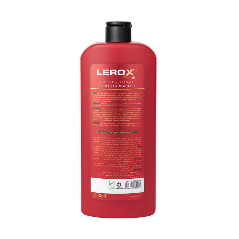 شامپو تثبیت کننده رنگ مو لروکس مدل Color Protection حجم 550 میلی لیتر