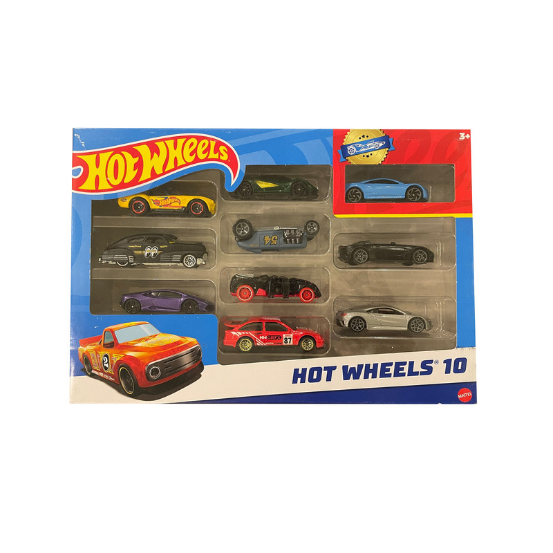 ماشین بازی هات ویلز مدل HW Ten Car Set کد 54886 G مجموعه 10 عددی