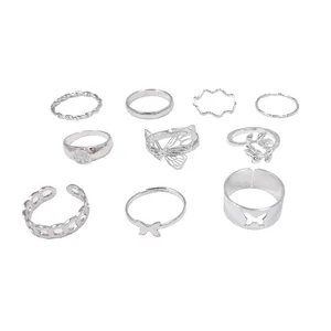 انگشتر زنانه مدل فانتزی کد Rns6 مجموعه 10 عددی