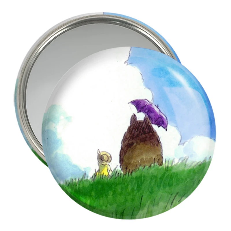 آینه جیبی خندالو مدل انیمه همسایه من توتورو My Neighbor Totoro کد 30246