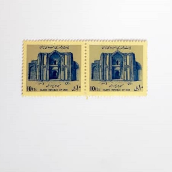 تمبر یادگاری مدل مسجد جامع ورامین بسته 2 عددی