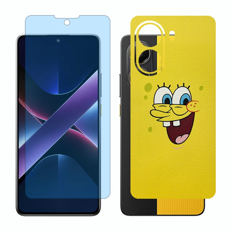 محافظ صفحه نمایش آنتی بلو گلس مدل Together مناسب برای گوشی موبایل شیائومی Poco X7 Pro به همراه برچسب پوششی پشت گوشی