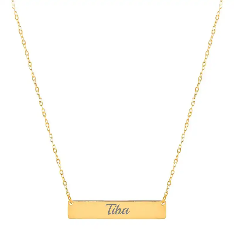 گردنبند طلا 18 عیار زنانه لیردا مدل اسم تیبا