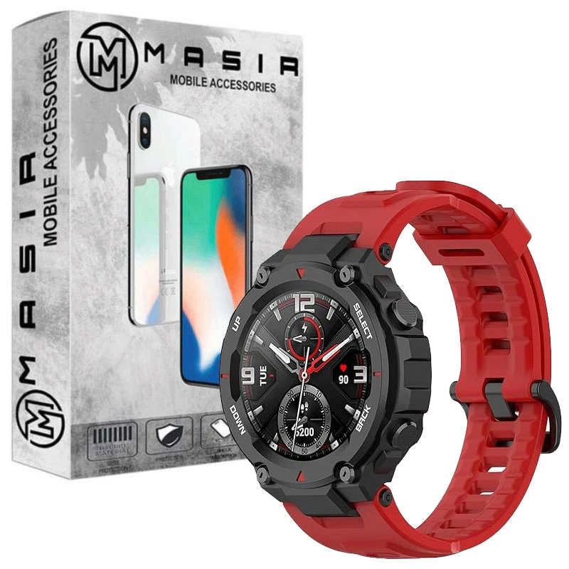 بند مسیر مدل Silicone Strap مناسب برای ساعت هوشمند امیزفیت Trex / Trex Pro