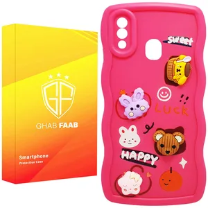 کاور قاب فاب طرح دخترانه مناسب برای گوشی موبایل سامسونگ Galaxy A20 / Galaxy A30