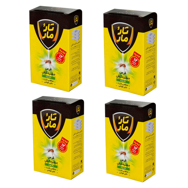 قرص حشره کش تار و مار مدل New-4 چهار بسته 30 عددی