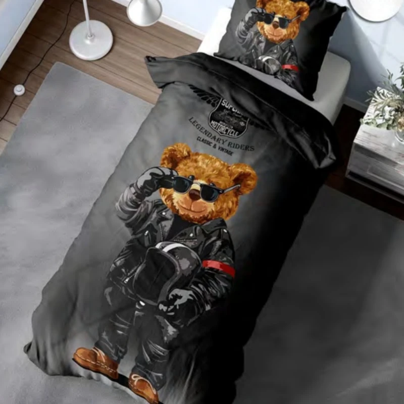 سرویس خواب مدل تدی پسرانه یک نفره چهار تکه