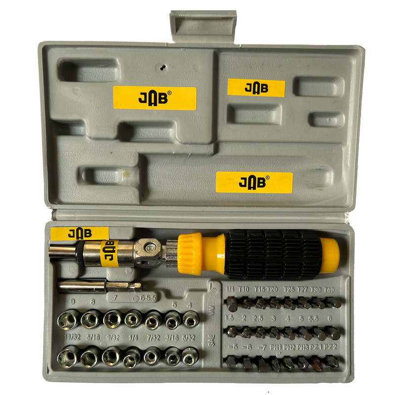 قیمت و خرید بکس و سری پیچ گوشتی جاب مدل JB-0041 C مجموعه 41 عددی