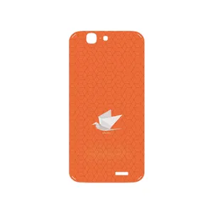 MAHOOT Minimalist origami bird Cover Sticker for Huawei Ascend G7