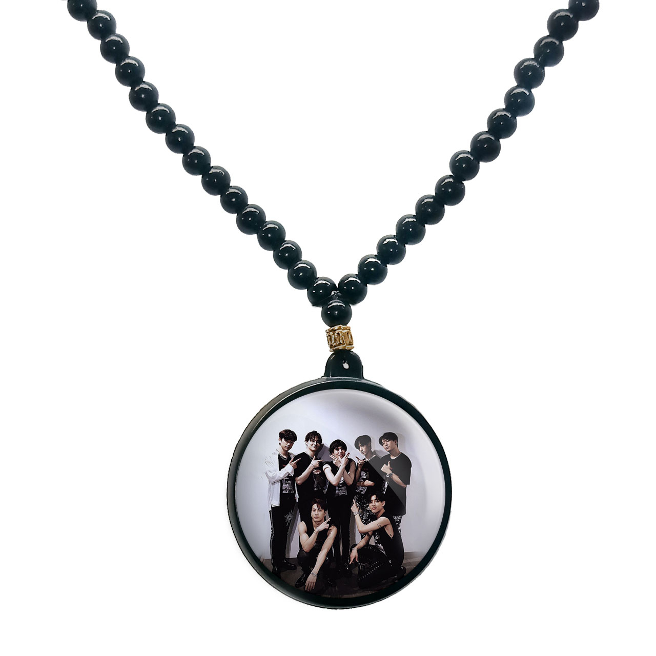 گردنبند پرمانه طرح GOT7 کد pmd.19084مدل دو طرفه