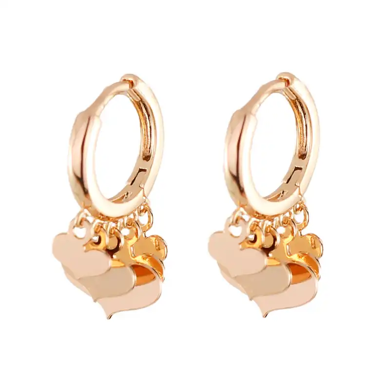 گوشواره زنانه ژوپینگ مدل قلب کد J758