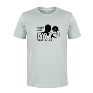 تی شرت آستین کوتاه مردانه مدل GYM کد L31 رنگ طوسی