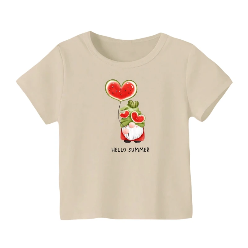 تی شرت آستین کوتاه بچگانه مدل بابانوئل و هندوانه یلدایی کد 5