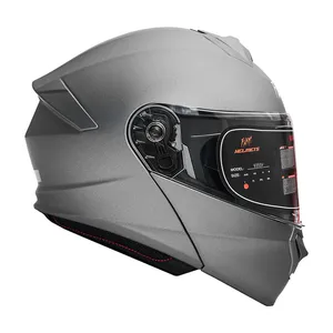 کلاه کاسکت فک متحرک فلش مدل 935Ssv titanium gray