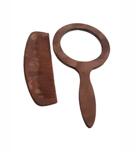 ست شانه مو و آینه آرایشی مدل فرشته کد 001