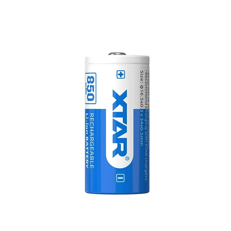 باتری قابل شارژ اکستار مدل XTAR 16340 850mAh 