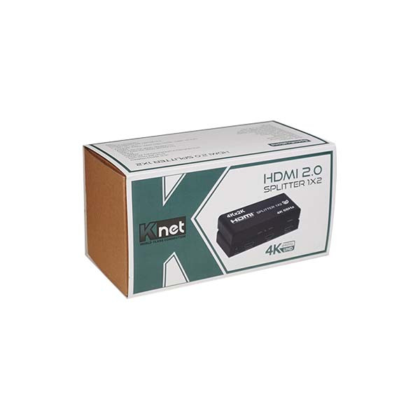 اسپلیتر HDMI دو پورت کِی نت مدل  K-SPHD2002 بسته دو عددی