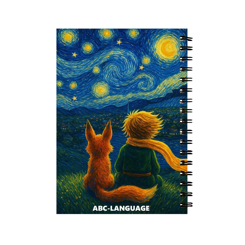 دفتر زبان 60 برگ مدل شازده کوچولو کد 07