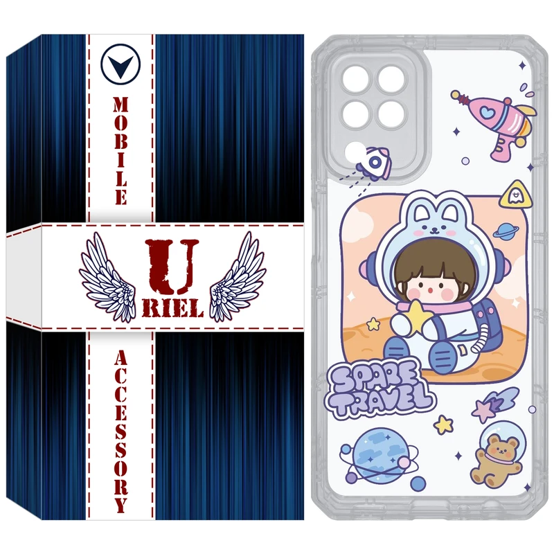 کاور یوریل مدل Clear کد 9 طرح دختر فضانورد مناسب برای گوشی موبایل سامسونگ Galaxy A22 4G / M32 / M22