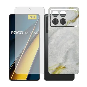 Glass Together model matte Screen Protector Suitable for Xiaomi Poco X6 Pro Mobile Phone with Back cover sticker