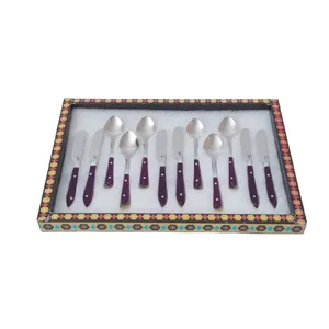 ست کارد و قاشق صبحانه خوری 12 پارچه مهدی کد 27