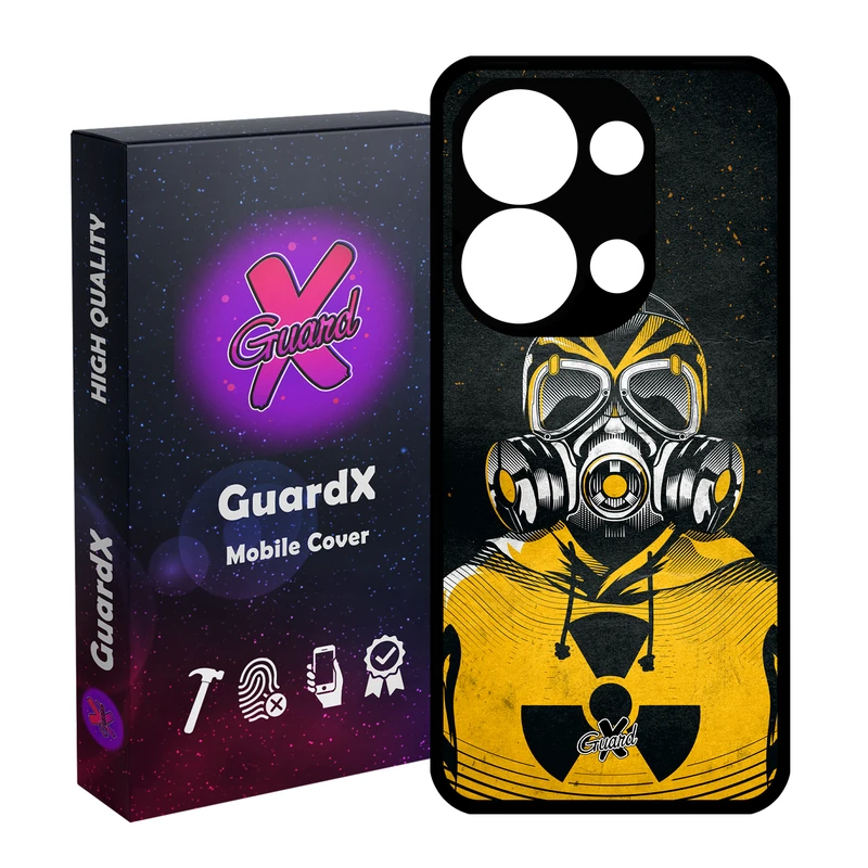 کاور گارد ایکس طرح Mask مدل Glass10164 مناسب برای گوشی موبایل شیائومی Redmi Note 13 4G