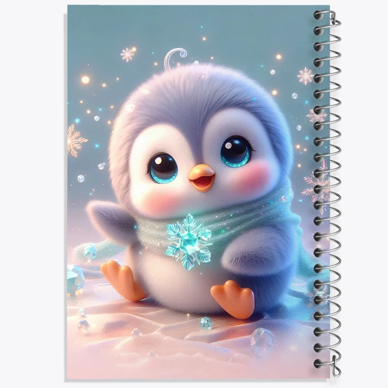 دفتر نقاشی 50 برگ خندالو طرح پنگوئن کیوت کد F5369