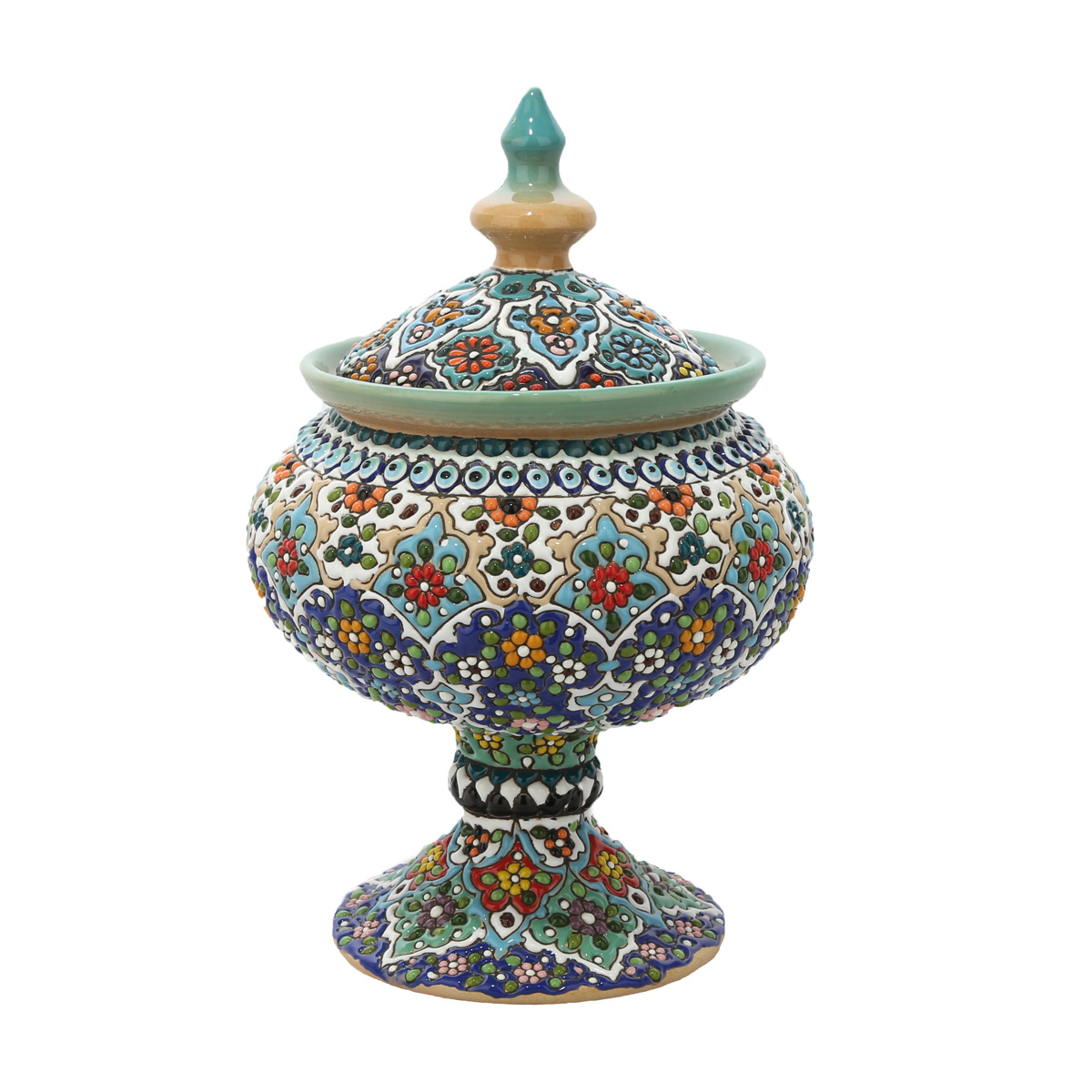 شکلات خوری میناکاری سفالی کد MI-018