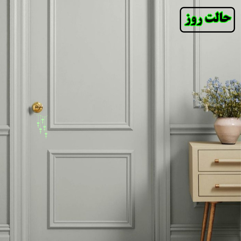 استیکر کلید و پریز مدل شبنما طرح قلب کد 011