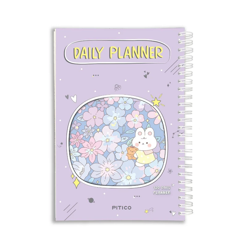 دفتر برنامه ریزی 70 برگ پیتیکو مدل 120 روزه طرح خرگوش کد 02