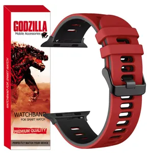 بند گودزیلا مدل Dual Color مناسب برای اپل واچ Ultra / Ultra 2 49mm