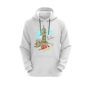 هودی زنانه مدل لندن کد J288 رنگ سفید