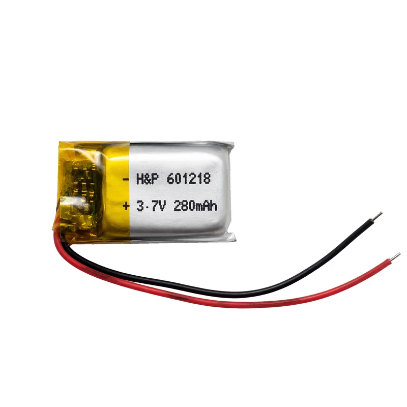 باتری لیتیومی قابل شارژ مدل H&P-601218 ظرفیت 280 میلی آمپر ساعت
