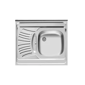 سینک استیل تک لگن روکار اخوان کد 126